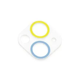 Newface Iphone 13 Mini Renkli Kamera Lens Koruma Cam - Sarı-Mavi