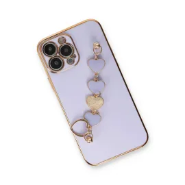 Newface Iphone 13 Pro Kılıf Esila Silikon - Lila