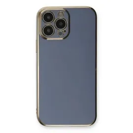 Newface Iphone 13 Pro Max Kılıf Volet Silikon - Mavi