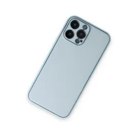 Newface Iphone 14 Pro Kılıf Coco Deri Silikon Kapak - Sky Blue