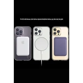 Newface Iphone 14 Pro Kılıf Tron Şeffaf Magsafe Kapak - Mavi