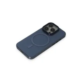 Newface Iphone 15 Pro Max Kılıf Anka Pc Magneticsafe Sert Metal Kapak - Lacivert