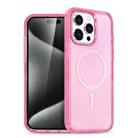 Newface Iphone 15 Pro Max Kılıf Glow Magsafe Kapak - Pembe