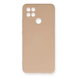 Newface Oppo A15 Kılıf Nano Içi Kadife Silikon - Pudra