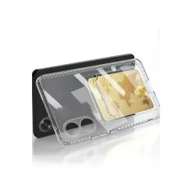 Newface Oppo A38 Kılıf Kart Şeffaf Silikon - Şeffaf