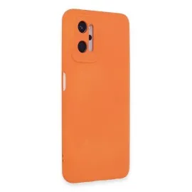 Newface Realme 9I 4G Kılıf Nano Içi Kadife Silikon - Turuncu