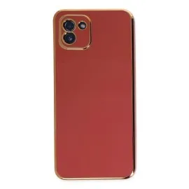 Newface Samsung Galaxy A03 Kılıf Volet Silikon - Kırmızı