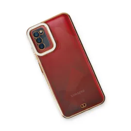 Newface Samsung Galaxy A03S Kılıf Liva Lens Silikon - Beyaz