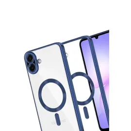 Newface Samsung Galaxy A07 Kross Magneticsafe Kapak - Lacivert