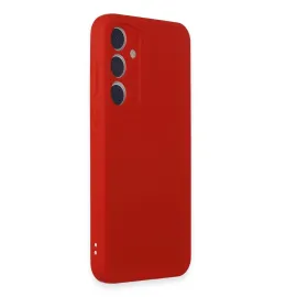 Newface Samsung Galaxy A15 4G Kılıf First Silikon - Kırmızı