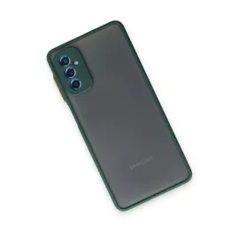 Newface Samsung Galaxy M52 5G Kılıf Montreal Silikon Kapak - Yeşil