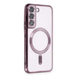 Newface Samsung Galaxy S22 Kılıf Kross Magneticsafe Kapak - Mor