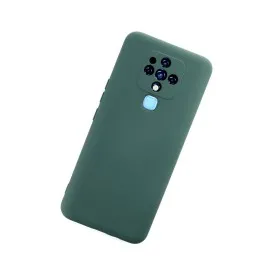 Newface Tecno Camon 16 Kılıf Nano Içi Kadife Silikon - Koyu Yeşil