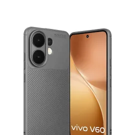 Newface Vivo V60 5G Auto Focus Karbon Kapak - Gri