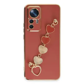 Newface Xiaomi Mi 12T Pro Kılıf Esila Silikon - Kırmızı