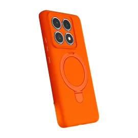 Newface Xiaomi Mi 14T Pro Regal Magsafe Standlı Kapak - Turuncu