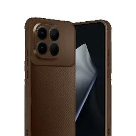Newface Xiaomi Mi 15T Auto Focus Karbon Kapak - Kahverengi