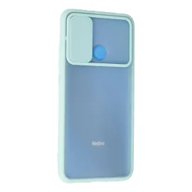 Newface Xiaomi Redmi 9C Kılıf Palm Buzlu Kamera Sürgülü Silikon - Turkuaz