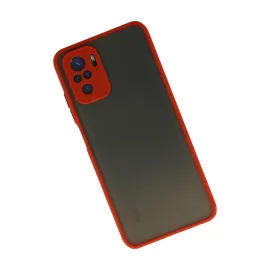 Newface Xiaomi Redmi Note 10 Kılıf Montreal Silikon Kapak - Kırmızı