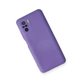 Newface Xiaomi Redmi Note 10 Kılıf Nano Içi Kadife Silikon - Mor