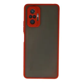 Newface Xiaomi Redmi Note 10 Pro Kılıf Montreal Silikon Kapak - Kırmızı