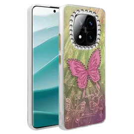 Newface Xiaomi Redmi Note 14 Pro 5G Kılıf Blade Aynalı Desenli Kapak - Desen 5