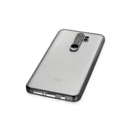 Newface Xiaomi Redmi Note 8 Pro Kılıf Razer Lensli Silikon - Siyah