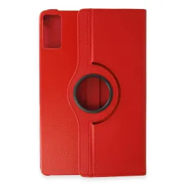 Newface Xiaomi Redmi Pad SE Kılıf 360 Tablet Deri Kılıf - Kırmızı