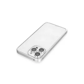 Joko Iphone 15 Pro Max Metal Bumper Mat Kapak - Gümüş