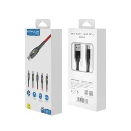 Konfulon S91 Ledli Micro USB Kablo 1M 2.4A - Siyah