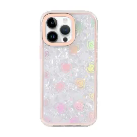 Newface Apple Iphone 15 Pro Max Lumi Desenli Kapak - Pembe