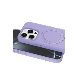 Newface Apple Iphone 15 Pro Max Regal Magsafe Standlı Kapak - Lila