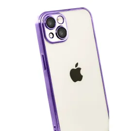 Newface Apple Iphone 15 Razer Lensli Silikon - Mor