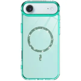 Newface Apple Iphone 17 Air Live Diamond Magsafe Kapak - Yeşil