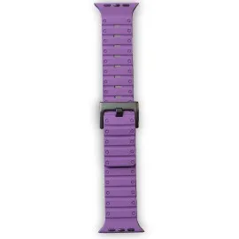Newface Apple Watch 42Mm Magnus Mıknatıslı Silikon Kordon - Mor