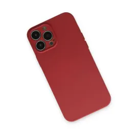 Newface Iphone 13 Pro Kılıf Nano Içi Kadife Silikon - Kiremit