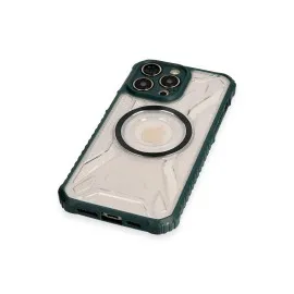 Newface Iphone 13 Pro Max Kılıf Prag Magneticsafe Kapak - Koyu Yeşil