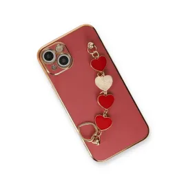 Newface Iphone 14 Kılıf Esila Silikon - Kırmızı