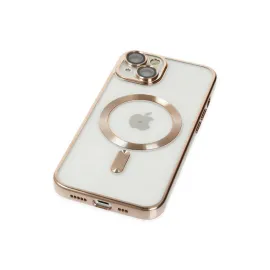 Newface Iphone 14 Kılıf Kross Magneticsafe Kapak - Gold