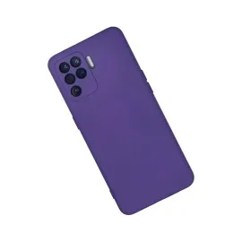 Newface Oppo Reno 5 Lite Kılıf Nano Içi Kadife Silikon - Mor