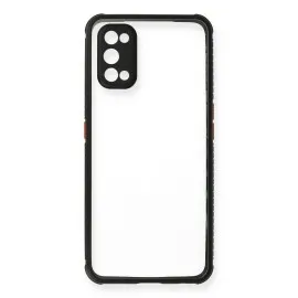 Newface Realme 7 Pro Kılıf Miami Şeffaf Silikon - Siyah