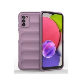 Newface Samsung Galaxy A03S Kılıf Optimum Silikon - Mor