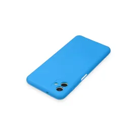 Newface Samsung Galaxy A04 Kılıf Nano Içi Kadife Silikon - Mavi