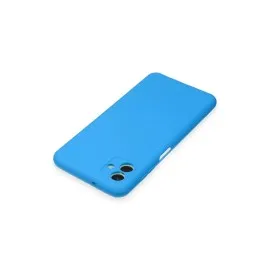 Newface Samsung Galaxy A04E Kılıf Nano Içi Kadife Silikon - Mavi