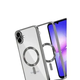 Newface Samsung Galaxy A07 Kross Magneticsafe Kapak - Titan Gri