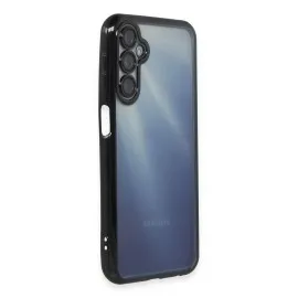 Newface Samsung Galaxy A15 4G Kılıf Razer Lensli Silikon - Siyah