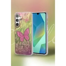 Newface Samsung Galaxy A35 5G Kılıf Blade Aynalı Desenli Kapak - Desen 3