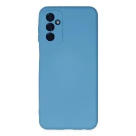 Newface Samsung Galaxy M23 Kılıf Nano Içi Kadife Silikon - Mavi