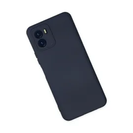 Newface Vivo Y15S Kılıf Nano Içi Kadife Silikon - Lacivert