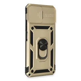 Newface Xiaomi Mi 11 Lite Kılıf Pars Lens Yüzüklü Silikon - Gold